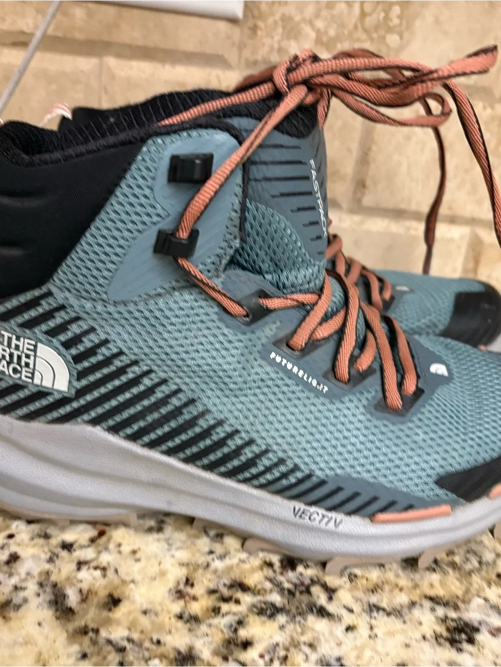 The North Face Women's Teal and Coral Ankle Booties